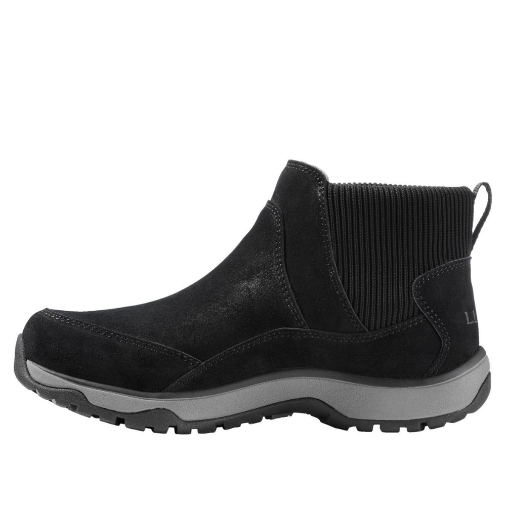 L.L. Bean Women's Black Suede Chelsea-Style Ankle Boot